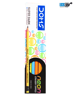 DOMS Neon Eraser Tipped Pencils